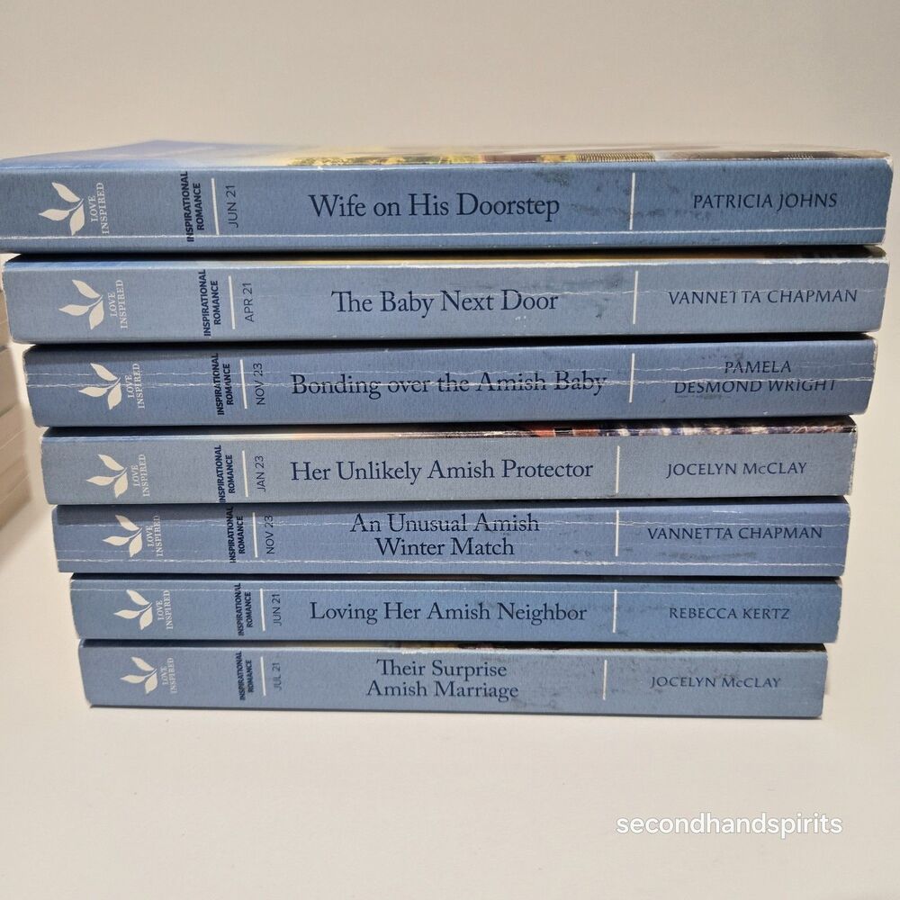 Harlequin Love Inspired Lot of 7 Romance Books Beach Travel Reads Inspirational